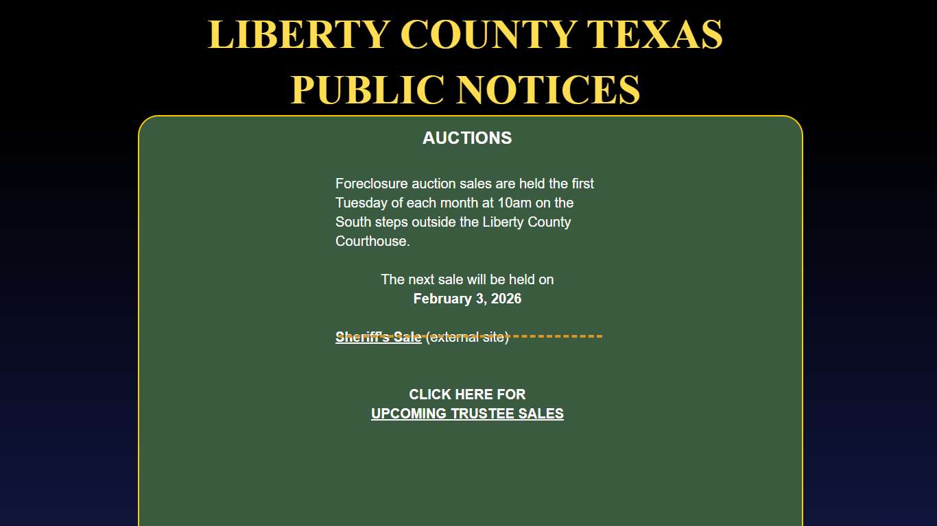 Auctions | LCTX Notices