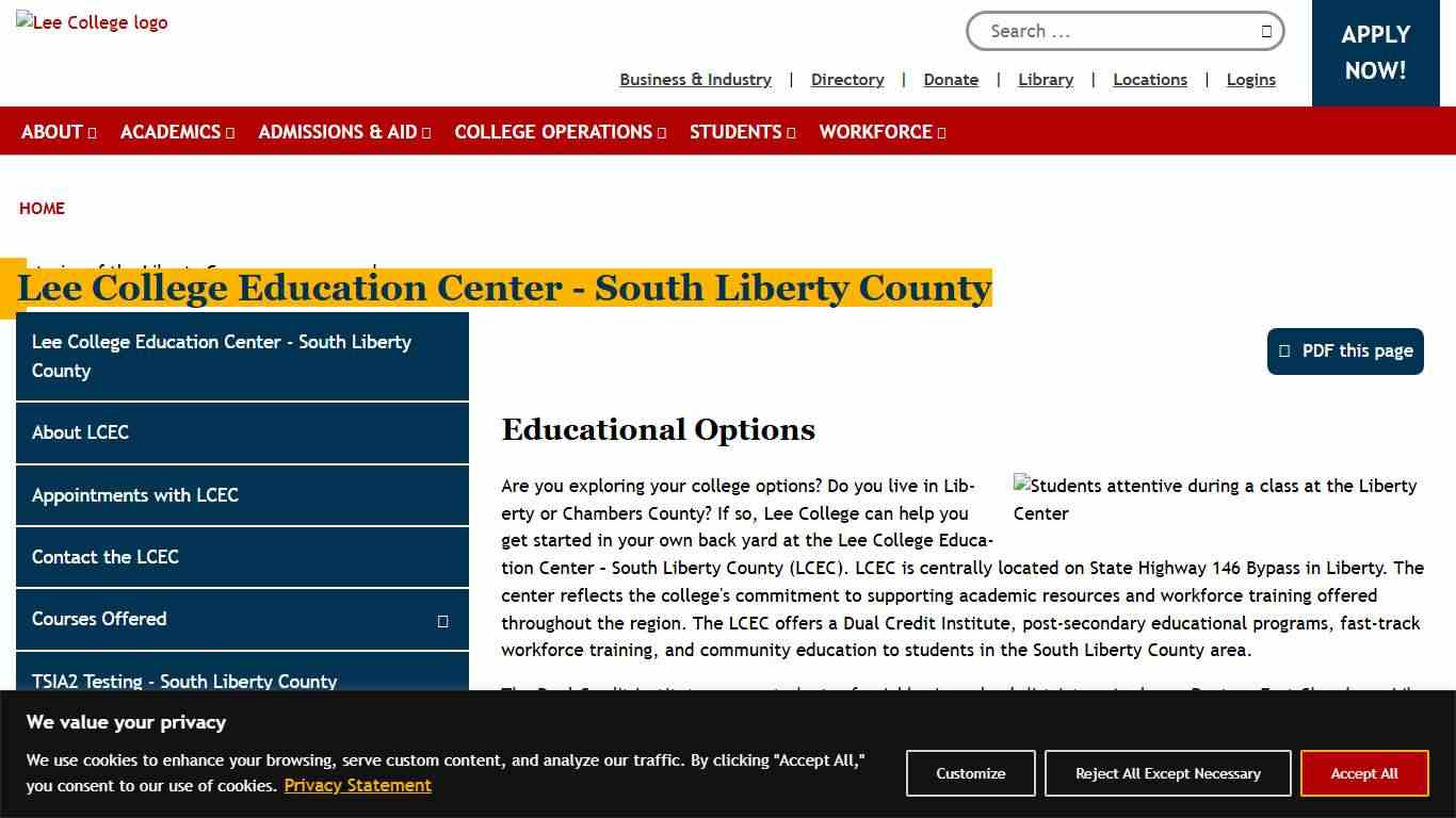 South Liberty | Lee College